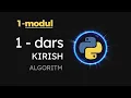 Python beginner 1 dars Kirish