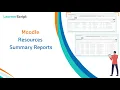 How To Check My Moodle Resources Summary Using LearnerScript Plugin Moodle Resource Statistics