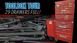 Vintage Snap-on Toolbox Tour - My biggest tool box haul ever
