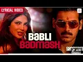 Babli Badmash 🔥 | Lyrical Video | From Shootout at Wadala