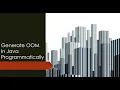 How to simulate java lang OutOfMemoryError in Java