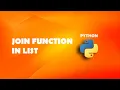 Join function in list using Python Python Tutorials For Beginners In Hindi