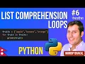 Mastering For Loop While Loop in Python List Comprehension Example Code with Mandip