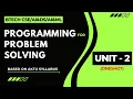 PPS UNIT-2 OneShot B Tech AKTU brevilearning