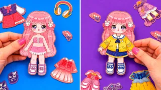 DIYs para FAZER, PINTAR e BRINCAR! 4 Ideias Incríveis 😍 Boneca Magnetica, Maleta Escolar e Mais