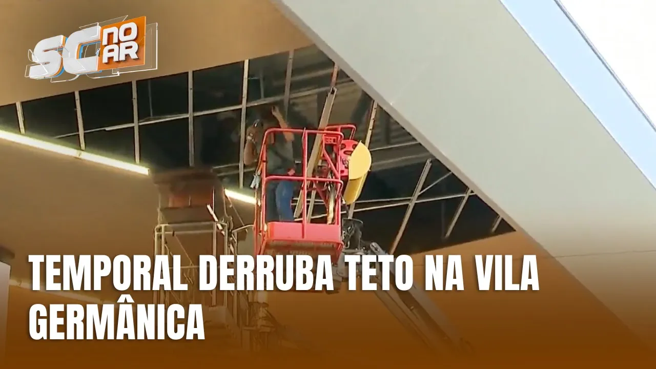 Temporal derruba parte do teto da Vila Germânica na Oktoberfest
