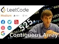 LeetCode 525 Contiguous Array Algorithm Explained
