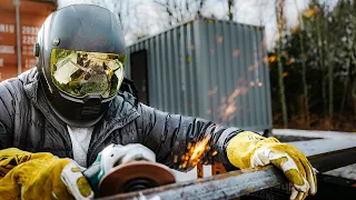 First CUT Into Our New Shipping Container!