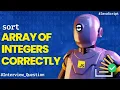How to sort an array of integers correctly - Stack Overflow
