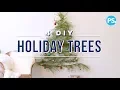 4 DIY Holiday Trees For Small Spaces