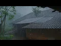 Download Lagu Only the Sound of Heavy Rain \u0026 Thunderstorms Will Make You Sleep Soundly - Rain in the Village