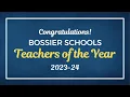 Bossier Schools Teachers of the Year 2023-24