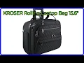 REVIEW 2026 KROSER Rolling Laptop Bag 15 6 ESSENTIAL details