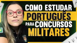 O jeito CERTO de APRENDER Português para Gabaritar as Provas Militares - Pare de Estudar ERRADO!