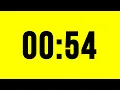 54 Second Timer Countdown No Music With Alarm