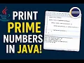 Print Prime Numbers in Java Java Beginner Tutorial with Eclipse IDE