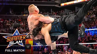 full match brock lesnar vs roman reigns universal title match summerslam 2018