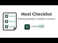 Host Checklist - Getting Started in Adobe Connect 11