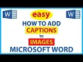 Microsoft Word How To Add Captions To An Image In Word 365