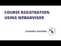 Register for Courses in WebAdvisor