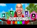 Guessing YOUR Ranks in Rainbow Six Siege