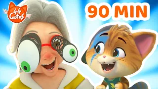 44 Gatos | Super Maratona do Fim de Semana! 🍿 2 HORAS de episódios completos