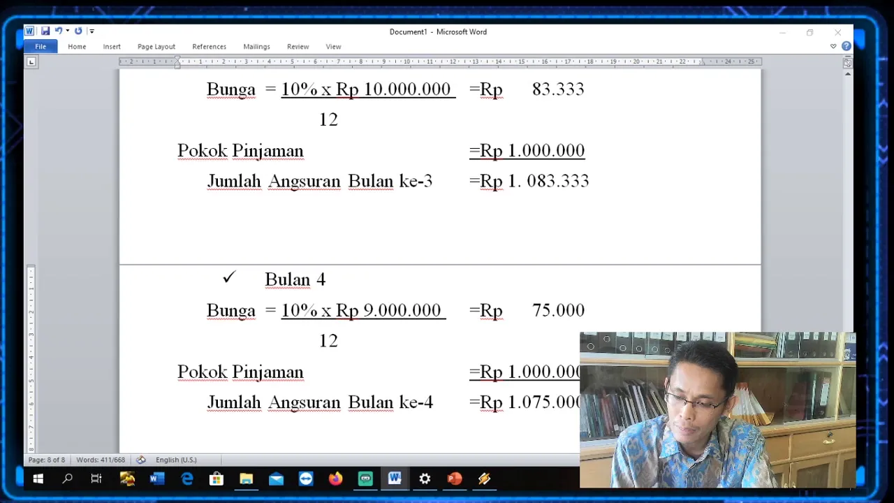 Pembebanan Suku Bunga Kredit