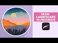 Sea LANDSCAPE Anyone Can Draw - Easy Step-By-Step Procreate Tutorial