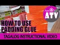 HOW TO APPLY PADDING GLUE COMPOUND - DIY