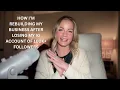 How I m rebuilding my business after losing my IG account of 100k followers