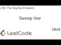 LeetCode 218 The Skyline Problem Sweep Line Java