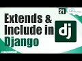Tags of Django How to use Extends and Include Django Template Tags Django Tutorials