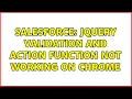 Salesforce jQuery Validation and Action function not working on Chrome