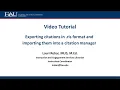 Exporting and importing citations in ris format