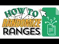 How to Randomize a Range in Google Sheets Random Order