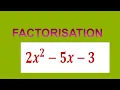 Factorize 2x 2-5x-3