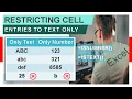 Data Validation In Excel Restricting Cell Entries To Text Number Only