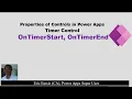Power Apps Timer control - OnTimerStart And OnTimerEnd Property