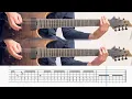from me to u / BABYMETAL&Poppy (screen TAB | Guitar lesson)