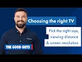 How to Choose a TV Pick the Right Size Viewing Distance and Resolution The Good Guys