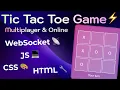 Build an Online Multiplayer Tic Tac Toe Game with HTML CSS JS WebSocket