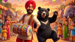 Kalu Madari Aaya | कालू मदारी आया | Kids Hindi Rhymes | Funny Bear Song For Children #Cartoon