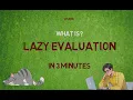 What is Lazy Evaluation in Spark IN 3 MINUTES Definition Applications