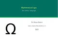 Mathematica Logic part 4 language