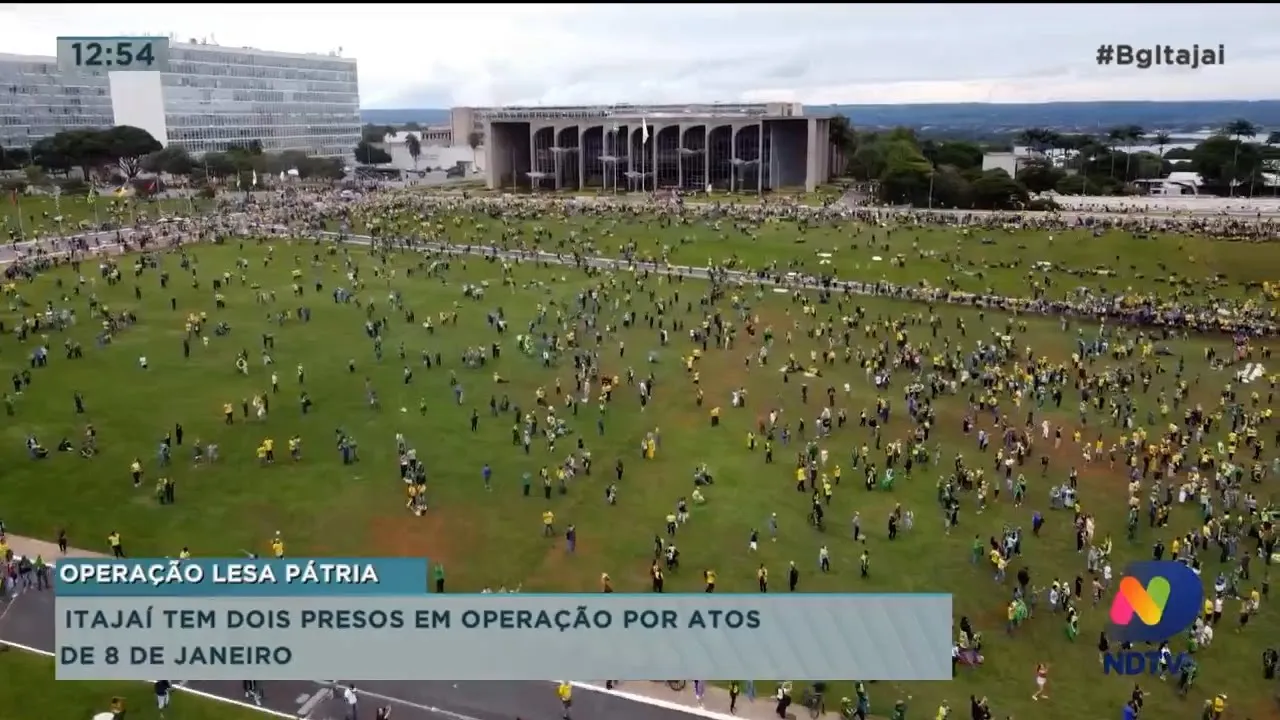 Operação Lesa Pátria: Itajaí tem dois presos em operação por ato de 8 de janeiro