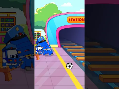 Normas de Seguridad en el Metro | Primera Vez en el Metro | Robosquad #shorts