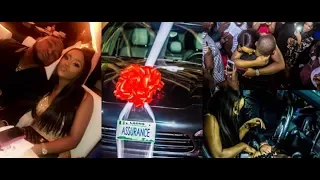davido buys chioma his gf a 2018 porsche car worth 50 million as her birthday gift she scream u0026kiss