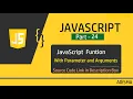 JavaScript Function with Parameter and Arguments Tutorial For Beginners in Hindi Adisma