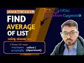 Find Average of a List using Java Stream API Java 8 Stream Interview Question
