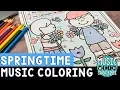 Musical Springtime Coloring Worksheet Springtime Mega Pack of Music Worksheets